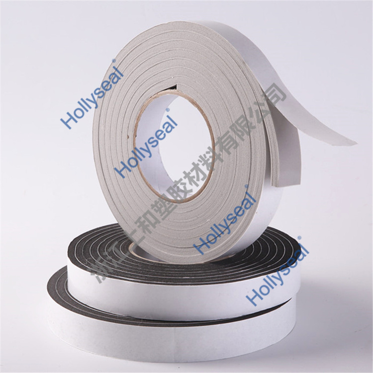 Hollyseal?閉孔PVC單面發(fā)泡膠帶 厚度1mm~25mm，密度110kg/m3~500kg/ m3