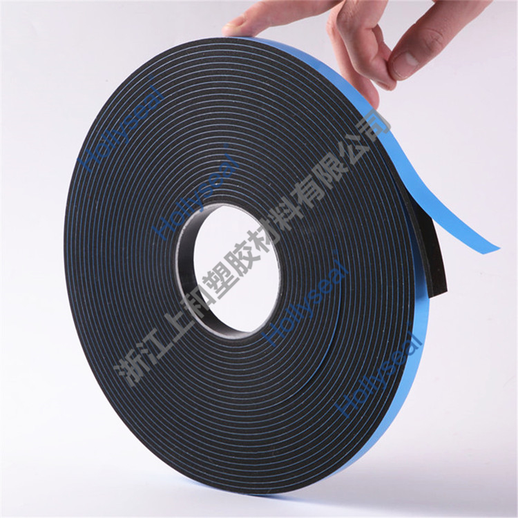 Hollyseal?PVC藍(lán)膜雙面發(fā)泡膠帶 厚度1mm~25mm，密度110kg/m3~500kg/ m3